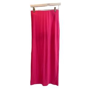 Show me your MUMU neon pink maxi skirt